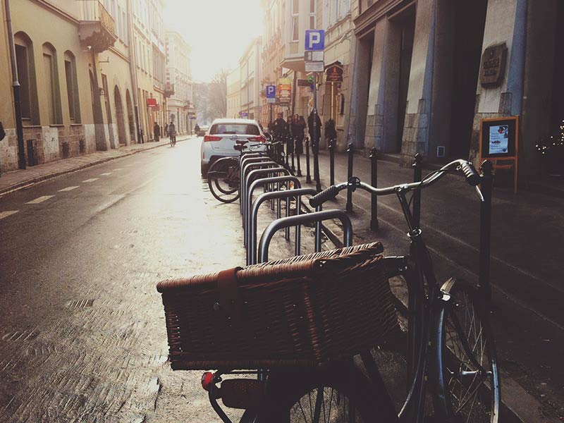 Bicycle in Street